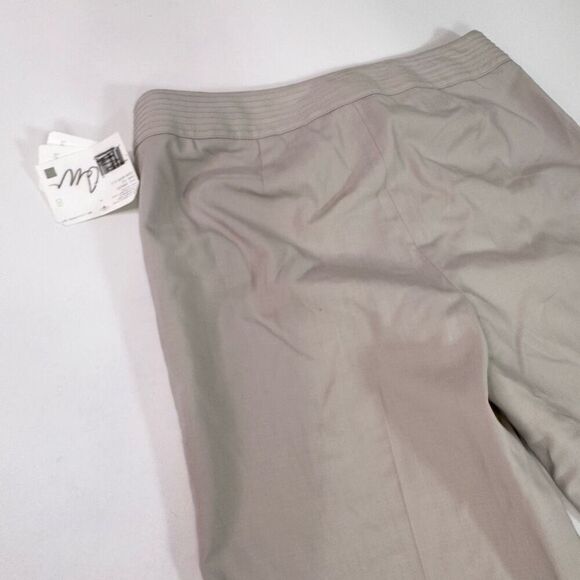 Liz Claiborne Dress Pants Womens 8 Sloane Wool Tan  Career Boot Straight Cut NEW - Picture 9 of 10